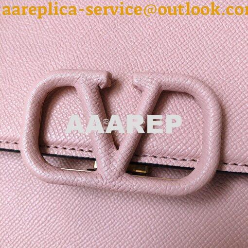 Replica Valentino VSling Grainy Calfskin Handbag ZW2B0F53 Pink 9