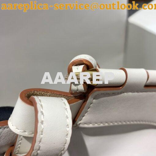 Replica Loewe Horseshoe Bag in Nappa Calf Leather White 446748 9