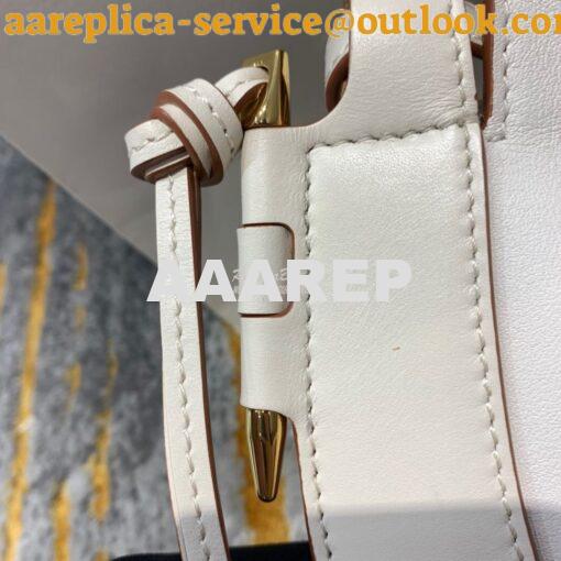 Replica Loewe Horseshoe Bag in Nappa Calf Leather White 446748 11