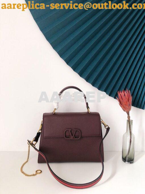 Replica Valentino VSling Grainy Calfskin Handbag ZW2B0F53 Rubin