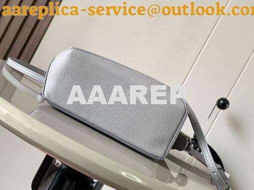 Replica Loewe Mini Puzzle bag in soft grained calfskin A510P88 Pearl G 10
