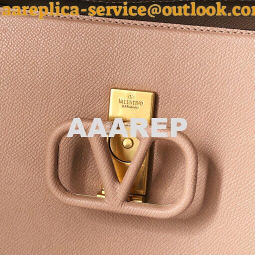 Replica Valentino VSling Grainy Calfskin Handbag ZW2B0F53 Nude 3