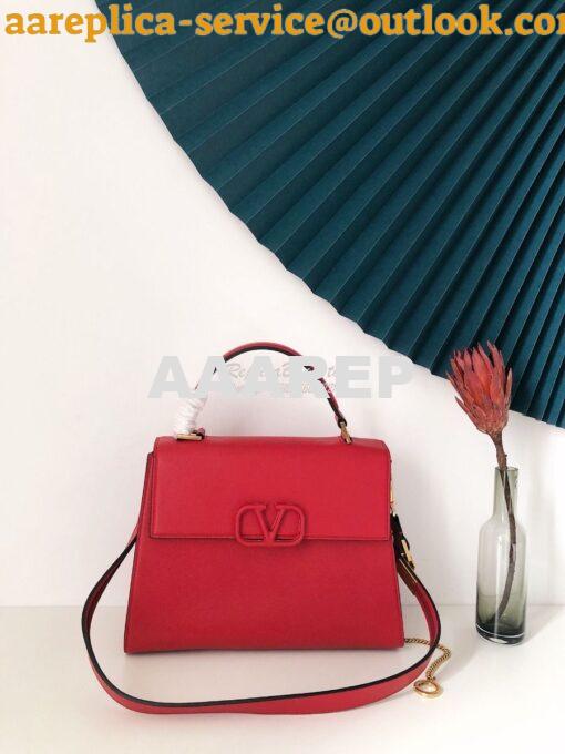 Replica Valentino VSling Grainy Calfskin Handbag ZW2B0F53 Red