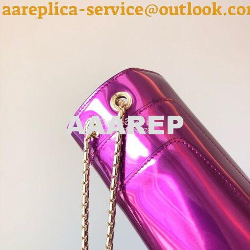 Replica Bvlgari Serpenti Forever Flap Cover Bag in Metallic Purple 397 5
