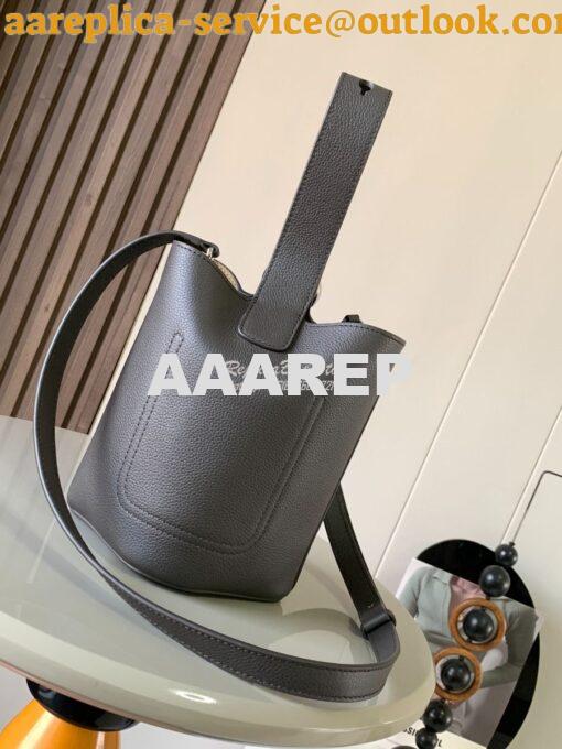 Replica Loewe Mini Pebble Bucket Bag In soft grained calfskin 973543 A 9