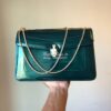 Replica Bvlgari Serpenti Forever Flap Cover Bag in Metallic Orange 397 17