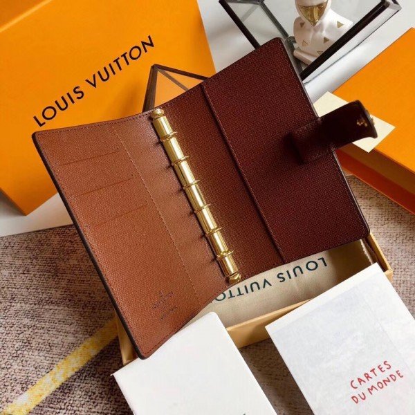 Louis Vuitton Monogram Coated Canvas Ring Agenda Planner Book