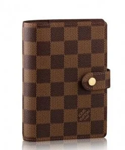 Replica Louis Vuitton Small Ring Agenda Cover Damier Ebene R20700 BLV1128