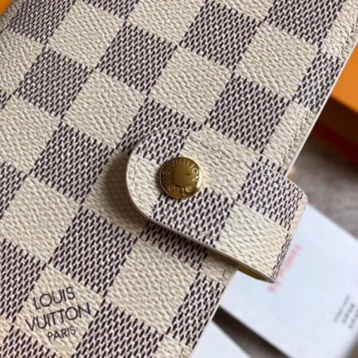 Replica Louis Vuitton Small Ring Agenda Cover Damier Azur R20706 BLV1129 5