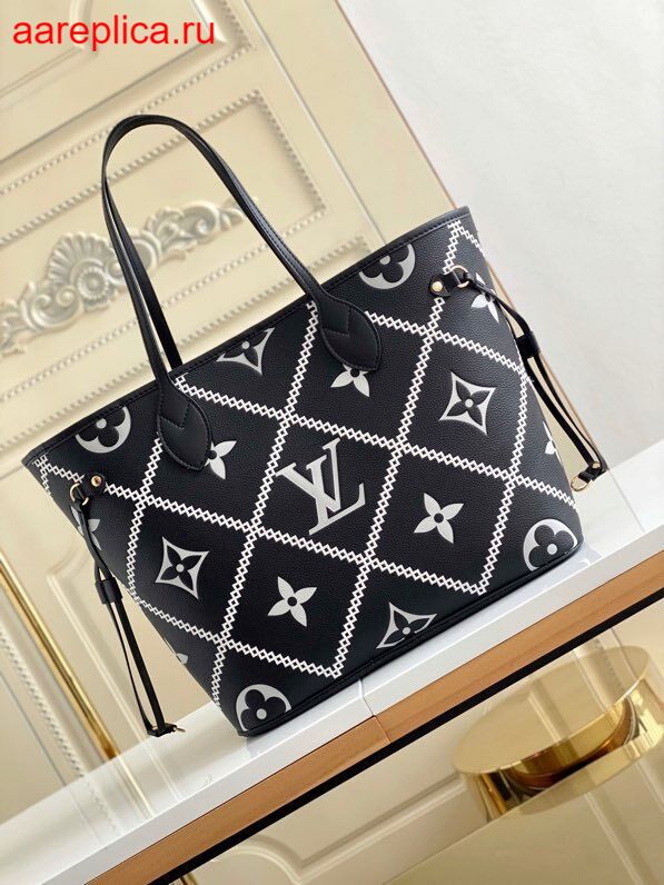 Fake Louis Vuitton Neverfull MM Bag Monogram Empreinte M46040 Replica At  Cheap Price