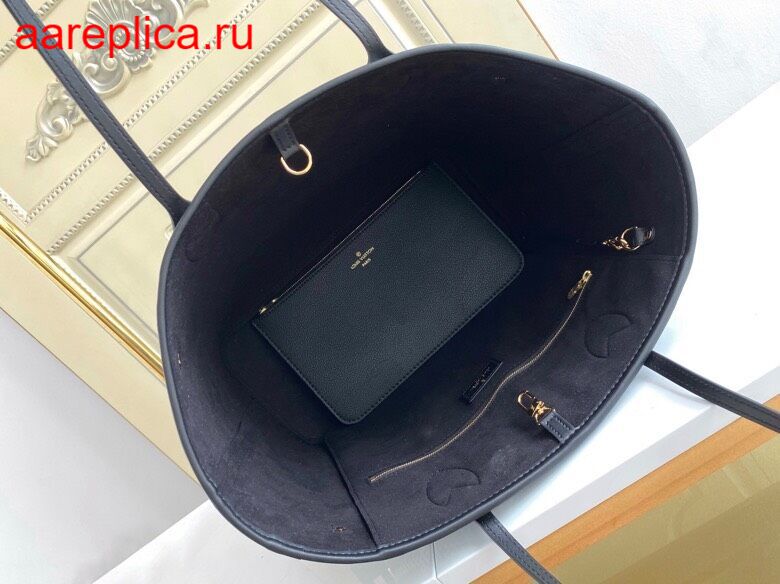Replica Louis Vuitton NEVERFULL MM Bag LV BLACK M46040 BLV1136 for Sale