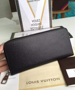Replica Louis Vuitton Zippy Wallet Vertical Taiga Leather M32822 BLV1078 2