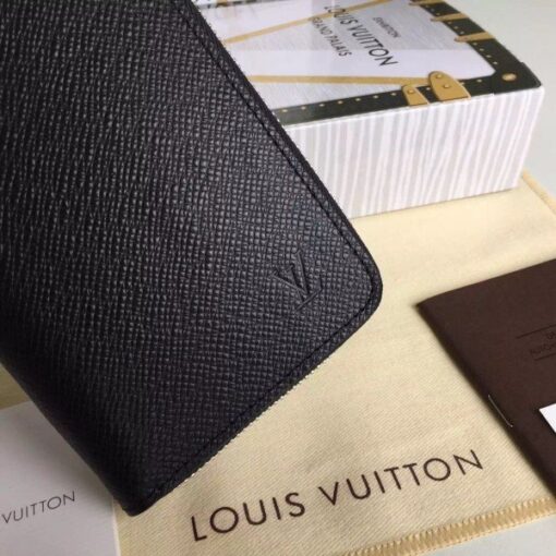 Replica Louis Vuitton Zippy Wallet Vertical Taiga Leather M32822 BLV1078 3