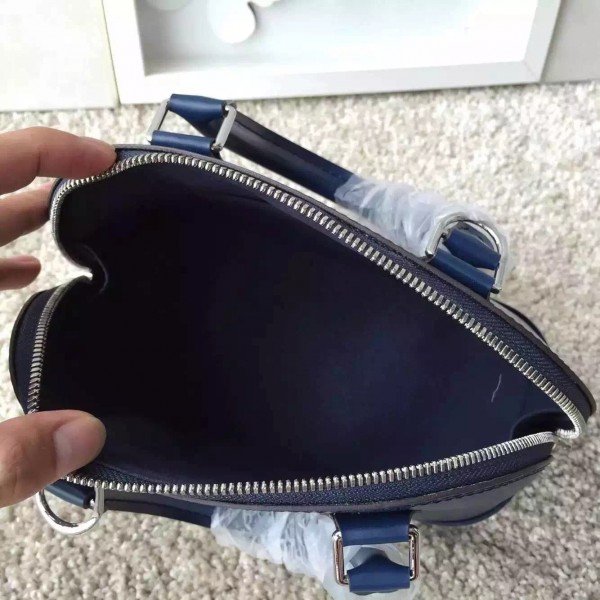 Replica Louis Vuitton Alma BB Bag In Indigo Epi Leather M40855