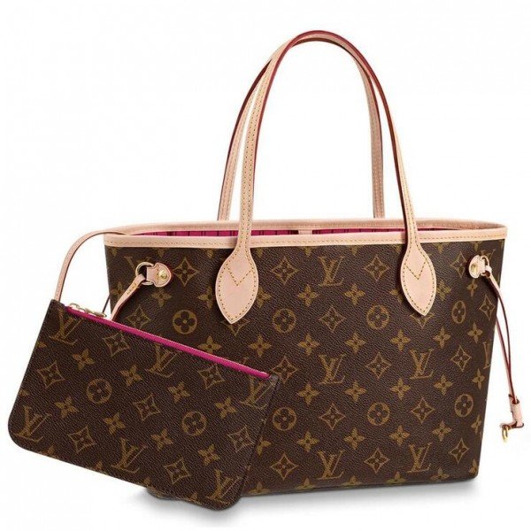 Louis Vuitton Neverfull MM Monogram Black Tote Bag w/ Pouch Fall For You  M46137