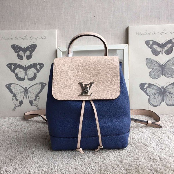Replica Louis Vuitton Bicolor Lockme Backpack M41817 BLV019 for Sale