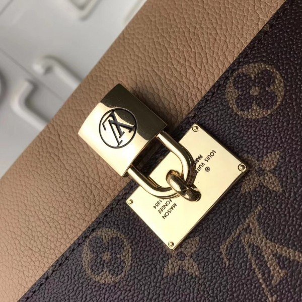 Replica Louis Vuitton S Lock Messenger In Monogram Macassar Canvas