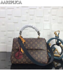 Replica Louis Vuitton Monogram Cluny MM Bag With Braided Handle M44669 BLV298 2