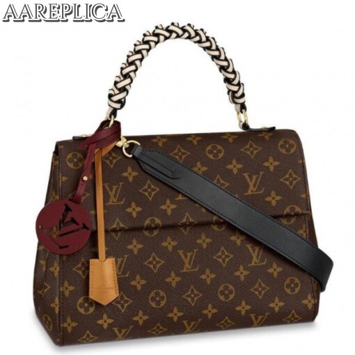 Replica Louis Vuitton Monogram Cluny MM Bag With Braided Handle M44669 BLV298