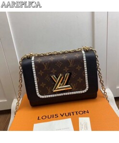 Replica Louis Vuitton Twist MM Bag Monogram Calfskin M44837 BLV367 2