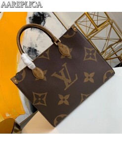 Replica Louis Vuitton Onthego MM Bag Monogram Reverse M45039 BLV362 2