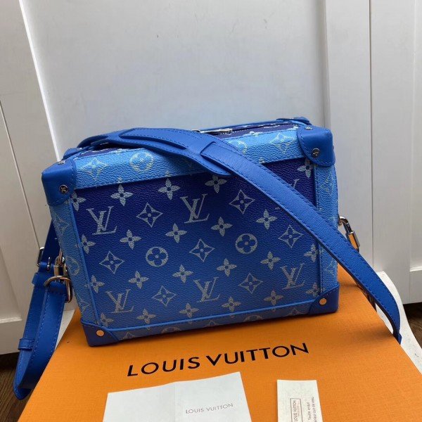 Louis Vuitton Soft Trunk Wallet (6 Card Slot) Clouds Monogram Blue