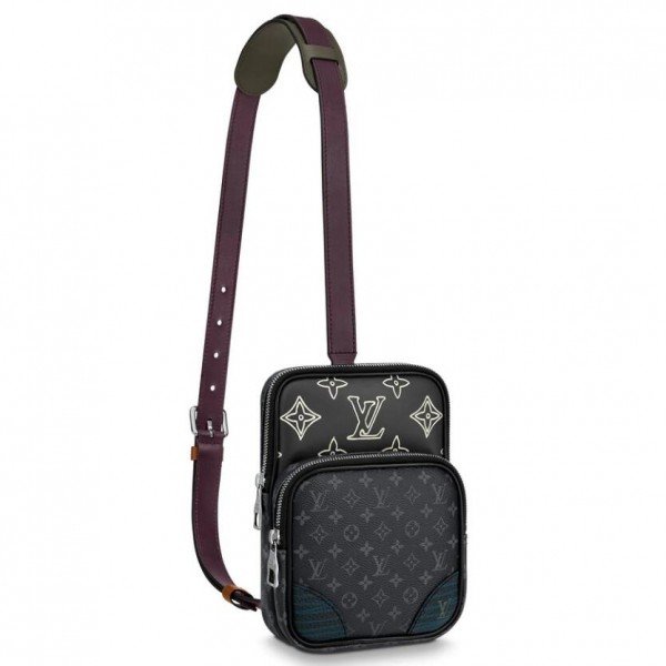 Replica Louis Vuitton e Sling Bag Monogram Eclipse M45439