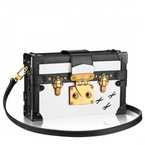 Replica Louis Vuitton Petite Malle Bag In Black Epi Leather M50015 BLV195