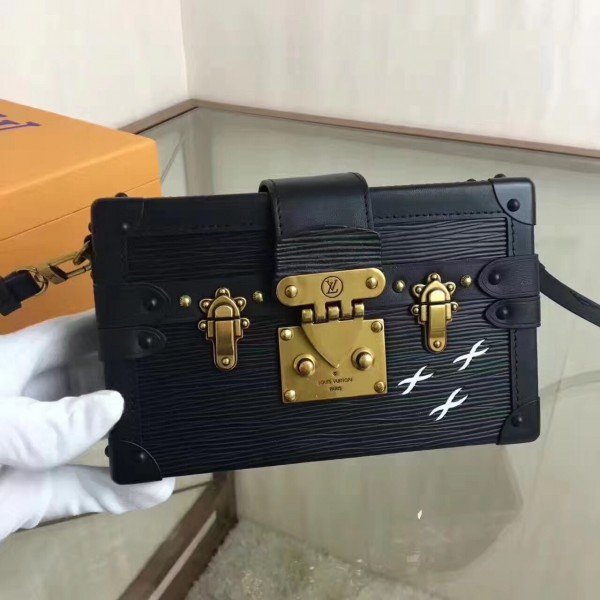 Louis Vuitton Petite Malle Bag in Black Epi Leather — UFO No More