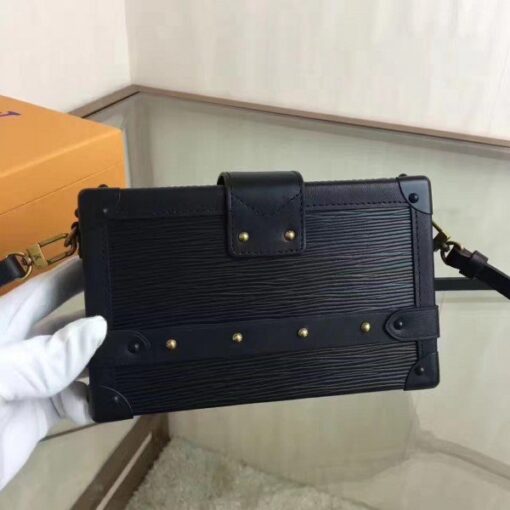 Replica Louis Vuitton Petite Malle Bag In Black Epi Leather M5001N BLV205 3