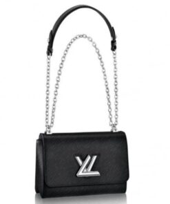 Replica Louis Vuitton Twist MM Bag In Black Epi Leather M50282 BLV207