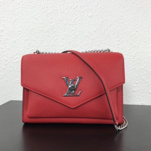 Replica Louis Vuitton Red Mylockme BB Bag M51419 BLV753 2