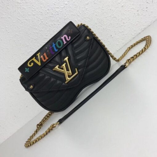Replica Louis Vuitton Black New Wave Chain Bag PM M51683 BLV646 2