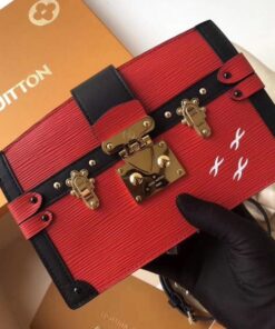 Replica Louis Vuitton Rouge Trunk Clutch Epi Leather M51697 BLV194 2