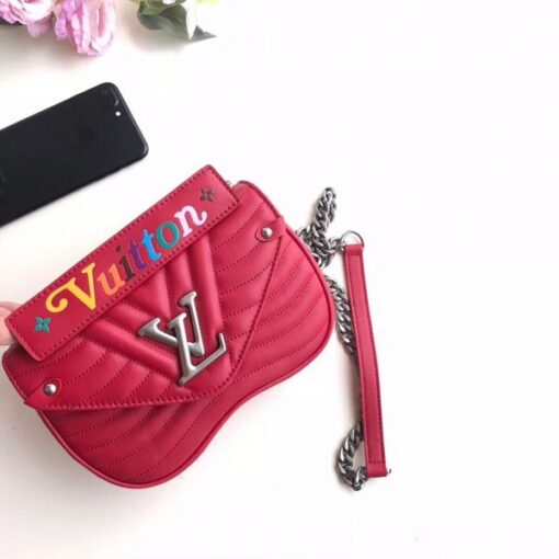 Replica Louis Vuitton Red New Wave Chain Bag PM M51930 BLV645 2