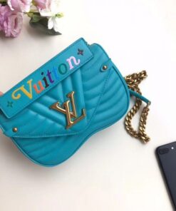Replica Louis Vuitton Turquoise New Wave Chain Bag PM M51936 BLV643 2