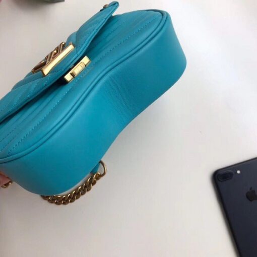 Replica Louis Vuitton Turquoise New Wave Chain Bag PM M51936 BLV643 5