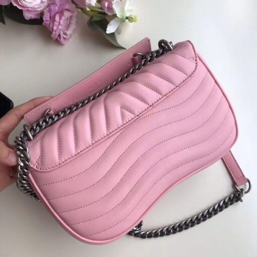 Replica Louis Vuitton Pink New Wave Chain Bag MM M51944 BLV641 3