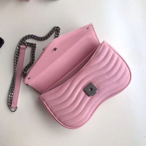 Replica Louis Vuitton Pink New Wave Chain Bag MM M51944 BLV641 7