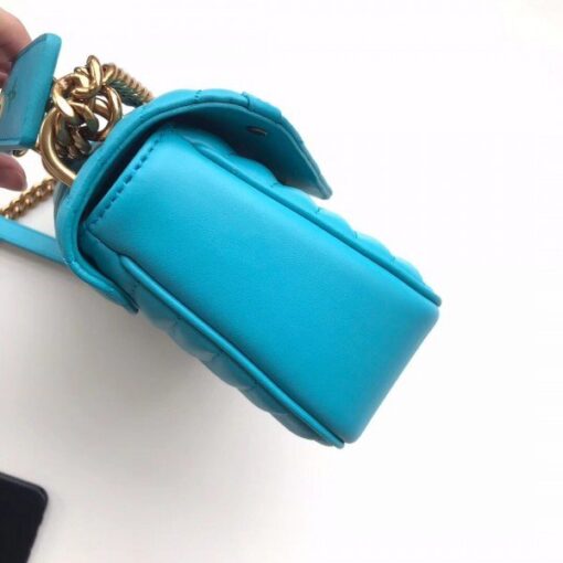 Replica Louis Vuitton Turquoise New Wave Chain Bag MM M51946 BLV648 4