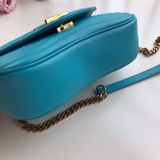 Replica Louis Vuitton Turquoise New Wave Chain Bag MM M51946 BLV648 5