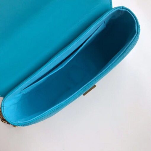 Replica Louis Vuitton Turquoise New Wave Chain Bag MM M51946 BLV648 7