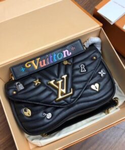 Replica Louis Vuitton Love Locks New Wave Chain Bag MM M52913 BLV637 2