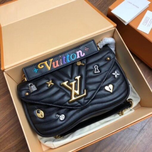 Replica Louis Vuitton Love Locks New Wave Chain Bag MM M52913 BLV637 2