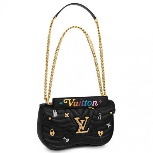 Replica Louis Vuitton Love Locks New Wave Chain Bag MM M52913 BLV637