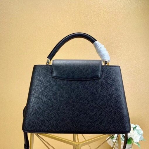 Replica Louis Vuitton Black Capucines PM Bag With Chain M52963 BLV838 7