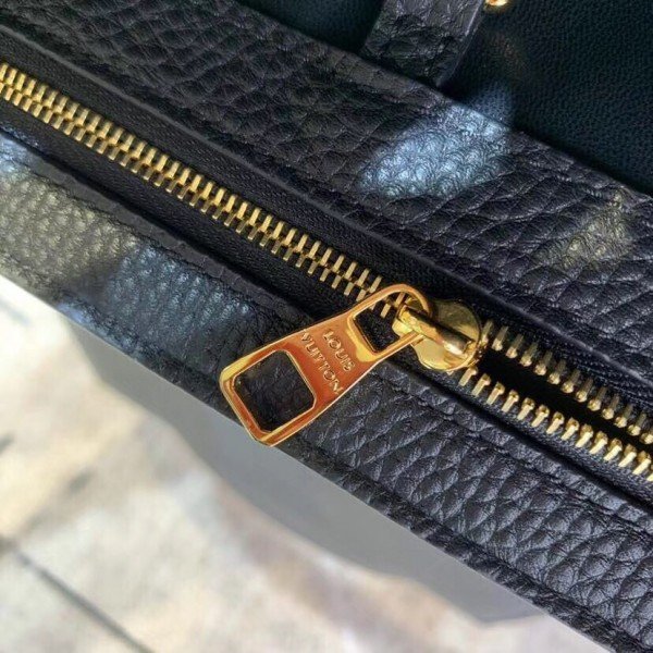 Replica Louis Vuitton Black Capucines PM Bag With Braided Handle