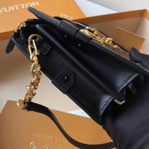 Replica Louis Vuitton Black Trunk Clutch Epi Leather M53052 BLV184 3