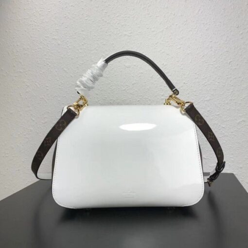 Replica Louis Vuitton White Cherrywood Bag Patent Leather M53352 BLV661 3