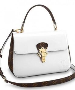 Replica Louis Vuitton White Cherrywood Bag Patent Leather M53352 BLV661